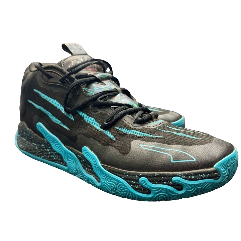 Puma LaMelo Ball MB.03 Blue Hive Basketball Shoes Men’s Size 11 Black Blue